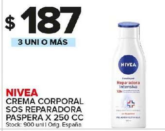 Carrefour Maxi Nivea Crema Corporal Sos Reparadora Paspera x 250cc oferta