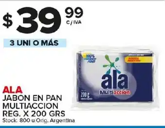 Carrefour Maxi Ala Jabon En Pan Multiaccion Reg x 200grs oferta