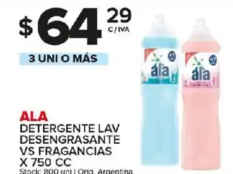 Carrefour Maxi Ala Detergente Lav Desengrasante VS Fragrancias x 750cc oferta