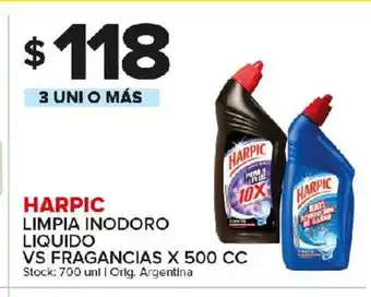 Carrefour Maxi Harpic Limpia Inodoro Liquido Vs Fragancias x 500cc oferta