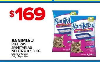 Carrefour Maxi Sanimiau Piedras Sanitarias Neutra x 1.8kg oferta