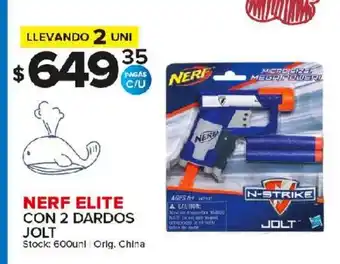 Carrefour Maxi Nerf Elite Con 2 Dardos Jolt oferta