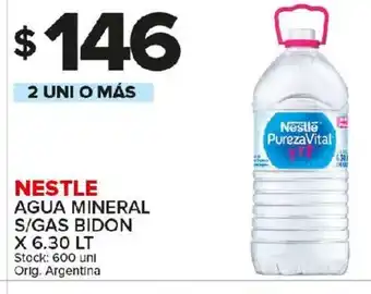 Carrefour Maxi Nestle Agua Mineral S/Gas Bidon x 6.30lt oferta