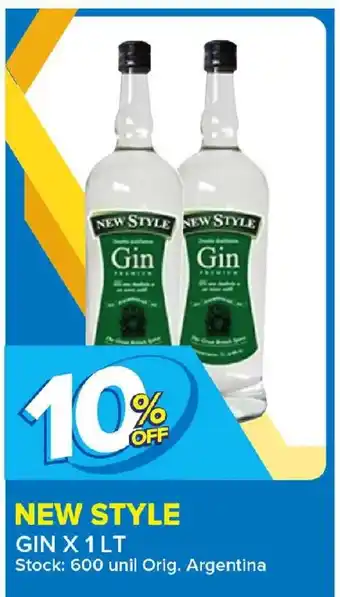 Carrefour Maxi New Style Gin x 1lt oferta