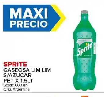 Carrefour Maxi Sprite Gaseosa Lim Lim S/Azucar Pet x 1.5lt oferta