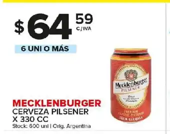 Carrefour Maxi Mecklenburger Cerveza Ipa Lata x 330cc. oferta