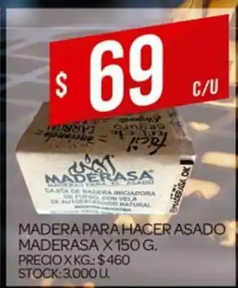 Supermercados DIA Madera Para Hager Asado Maderasa x 150g oferta