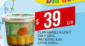 Supermercados DIA Flan Vainilla Light Dia x 125g oferta