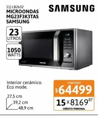 Cetrogar Samsung Microondas oferta