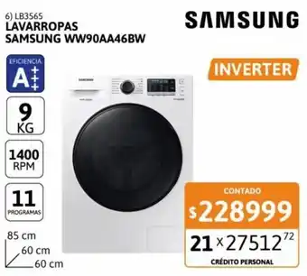 Cetrogar Samsung Lavarropas oferta