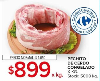 Carrefour Maxi Pechito de Cerdo Congelado oferta