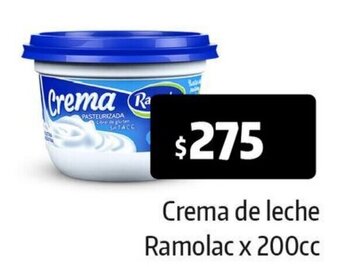 Autoservicio Capo Crema de Leche Ramolac 200cc oferta