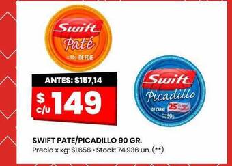 Changomas Swift pate picadillo oferta