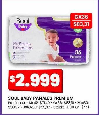 Changomas Soul baby pañales premium oferta