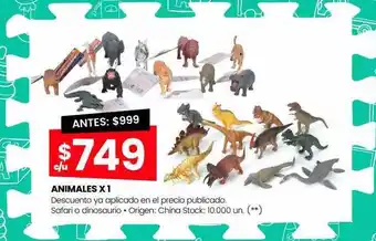 Changomas Animales x 1 oferta