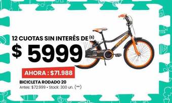 Changomas Bicicleta rodado 20 oferta