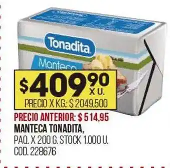 Coto Manteca tonadita oferta