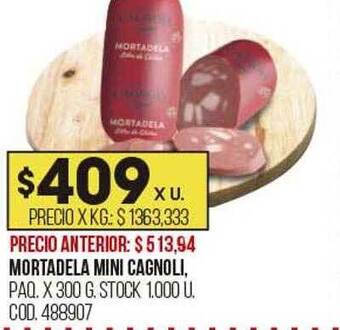 Coto Mortadela mini cagnoli oferta