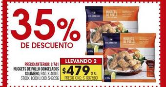 Coto Nuggets de pollo congelados solimeno oferta