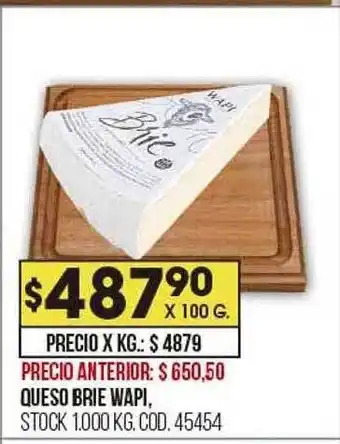 Coto Queso brie wapy oferta