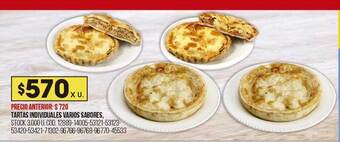 Coto Tartas individuales varios sabores oferta