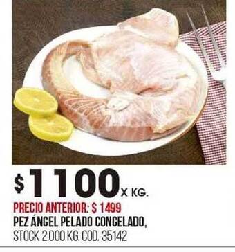 Coto Pez ángel pelado congelado oferta