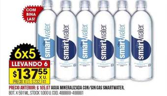 Coto Agua mineralizada con sin gas smartwater oferta