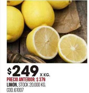 Coto Limón x kg oferta