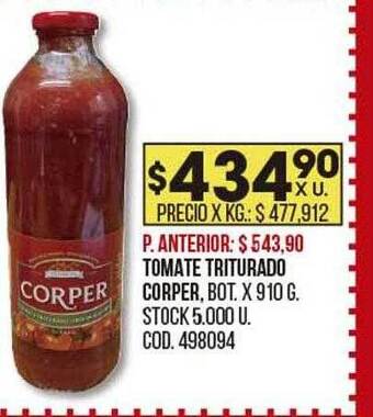 Coto Tomate triturado corper oferta