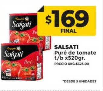 Supermayorista Vital Salsati puré de tomate t b oferta