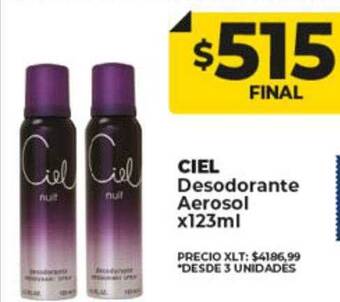 Supermayorista Vital Ciel desodorante aerosol oferta