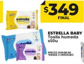 Supermayorista Vital Estrella baby toalla humeda oferta