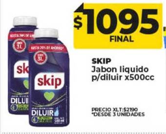 Supermayorista Vital Skip jabón liquido p diluir oferta