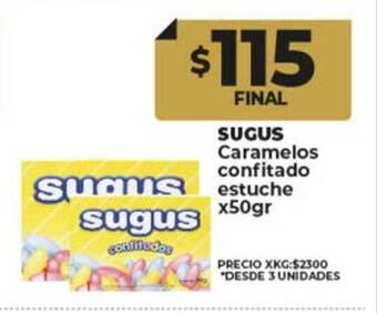 Supermayorista Vital Sugus caramelos confitado estuche oferta