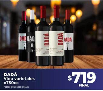 Supermayorista Vital Dadá vino varietales oferta