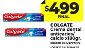 Supermayorista Vital Colgate crema dental anticaries calcio oferta
