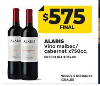 Supermayorista Vital Alaris vino malbec cabernet oferta