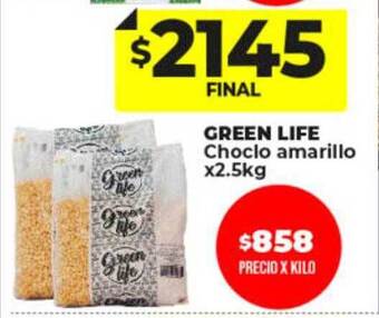 Supermayorista Vital Green life choclo amarillo oferta