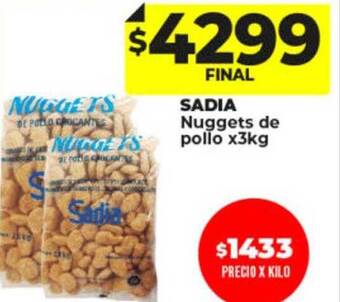 Supermayorista Vital Sadia nuggets de pollo oferta