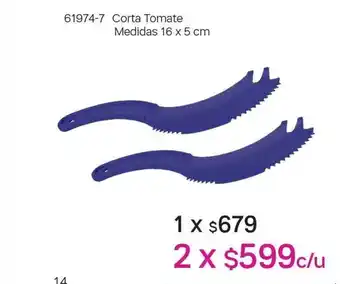 Corta tomate medidas 16 x 5 cm