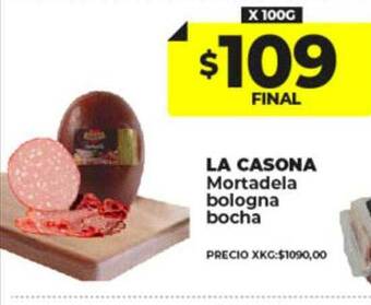 Supermayorista Vital La casona mortadela bologna bocha oferta
