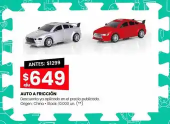 Walmart Auto a fricción oferta