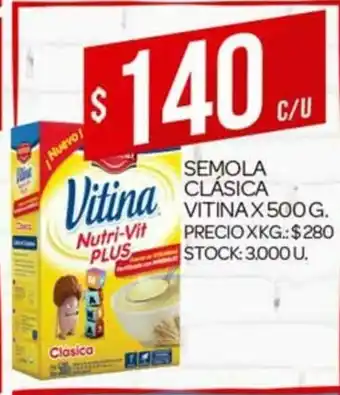 Supermercados DIA Vitina Semola Clásica x 500g oferta