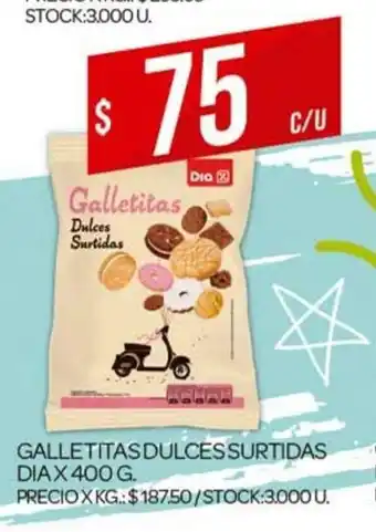 Supermercados DIA Galletitas Dulces Surtidas Dia x 400g oferta