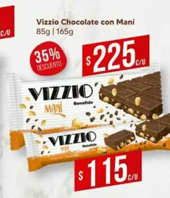 Supermercados DIA Vizzio Chocolate con mani 85g oferta