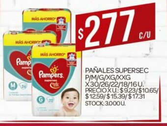 Supermercados DIA Pañales Supersec oferta