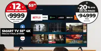 Supermayorista Vital Smart TV 55" 4K oferta