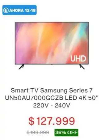 Garbarino Smart TV Samsung LED 4K 50" 220V - 240V oferta