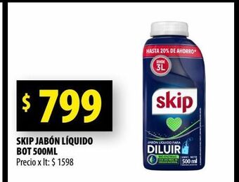 Punto Mayorista Jabón líquido skip 500ml oferta