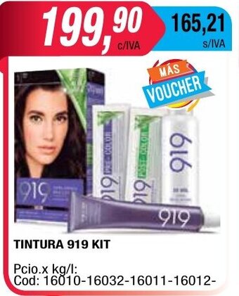 Maxiconsumo 919 Tintura Kit oferta